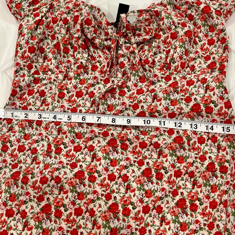 SHEIN Off The Shoulder Floral Dress Size Medium Stretchy Fit NWOT - Picture 7 of 11